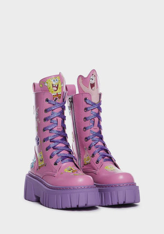Bikini Bottom Besties Combat Boots