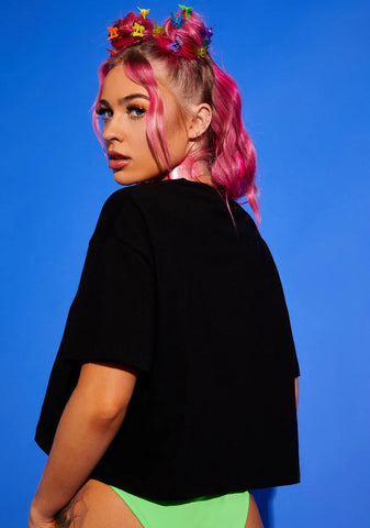 Lips Don't Lie Crop Tee