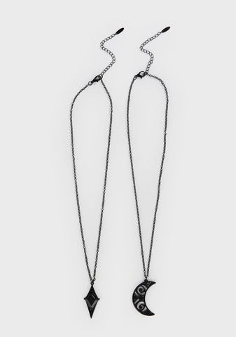 Spell Book Necklace Set