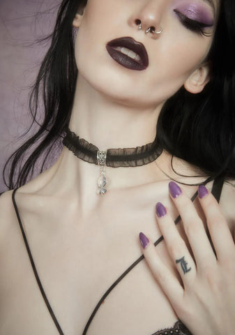 Lil Briar Patch Rose Ruffle Choker