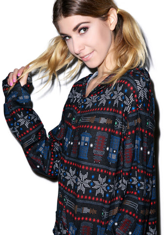 Doctor Who Snow Flake Onsie