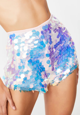 Untamed Rave Kitty Sequin Shorts