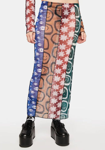 Quantum Mesh Mini Skirt