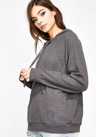 Smoke Just Wanna Laze Thermal Hoodie