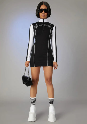 Make My Mark Zip-Up Dress