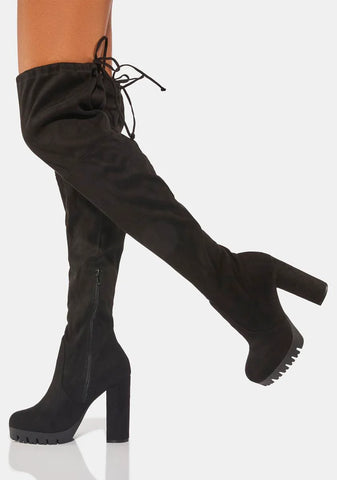 No Role Models Knee High Boots