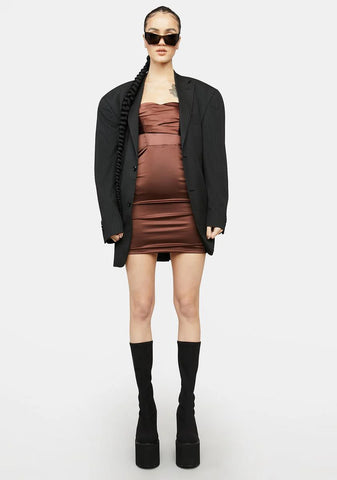 Club Dreams Satin Mini Dress