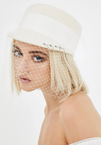 Holy Devious Damsel Veiled Hat