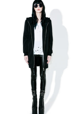 Emily Long Zip-Up Hoodie