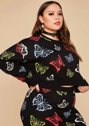 Real Magic Around Me Butterfly Sweater