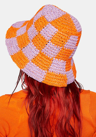 Tangerine Laid Back Bucket Hat