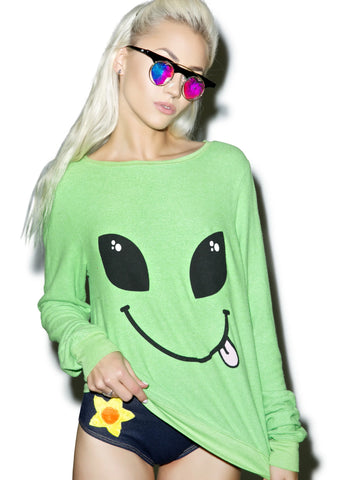 I Come In Peace Baggy Beach Jumper