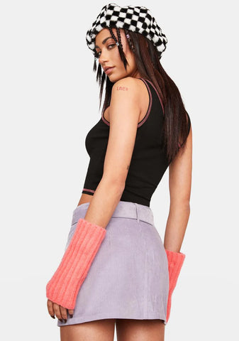 Ur On My Wishlist Corduroy Mini Skirt