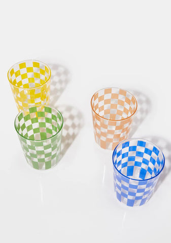 Charming Me Checkered Cup Set
