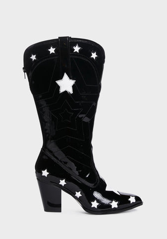 Star Space Cowgirl Boots
