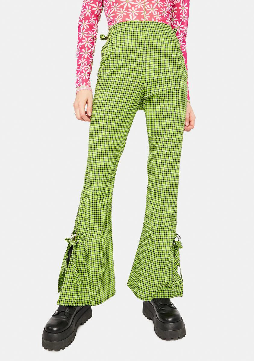 Trademark Gingham Flare Pants