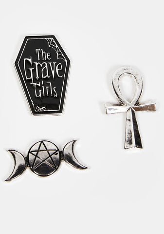Totally Charmed Enamel Pins