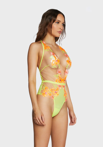 Electric Feelings Sheer Bodysuit