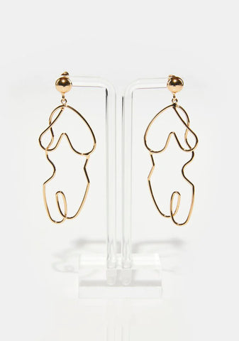 Abstract Body Earrings