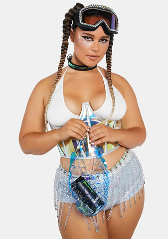 Crystal On The Go Net Tote Bag