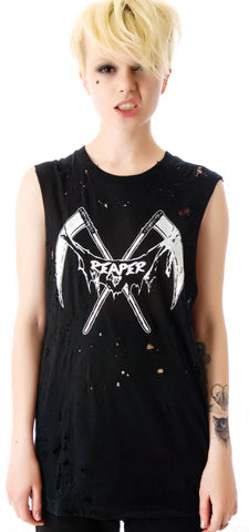 Reaper Destroyed Muscle Tank - Black