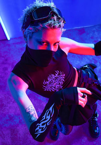 So Defenseless Reflective Tank Top