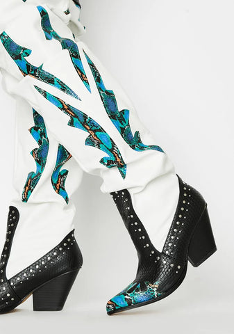 Teal Walkin' On A Dream Knee High Boots