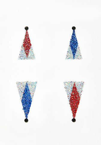 Clown Face Glitter Stickers