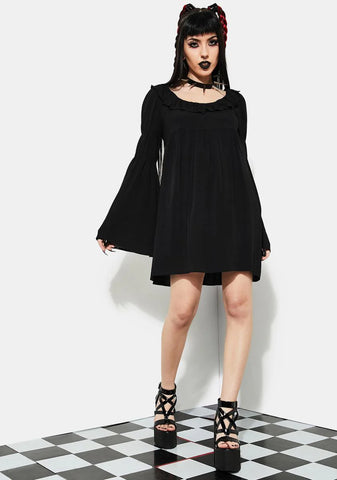 Bottomless Pit Flare Sleeve Mini Dress