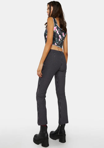 The Girl Code Pinstripe Trousers