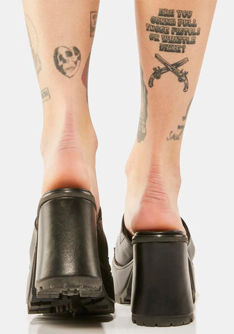 Burning Question Platform Sandals