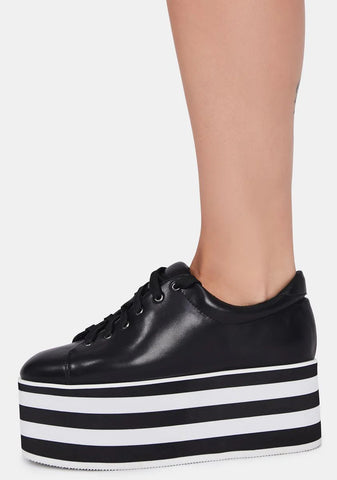 Count Your Stripes Platform Sneakers