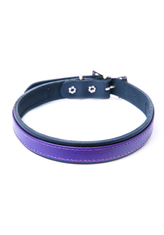 Strap Tease Leather Choker - Black