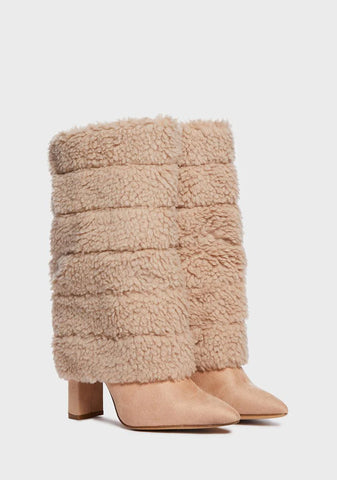 Tan The Lavish Life Faux Fur Boots