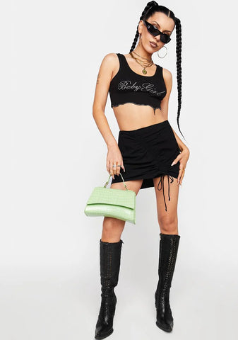 Onyx Cute Status Ruched Skort