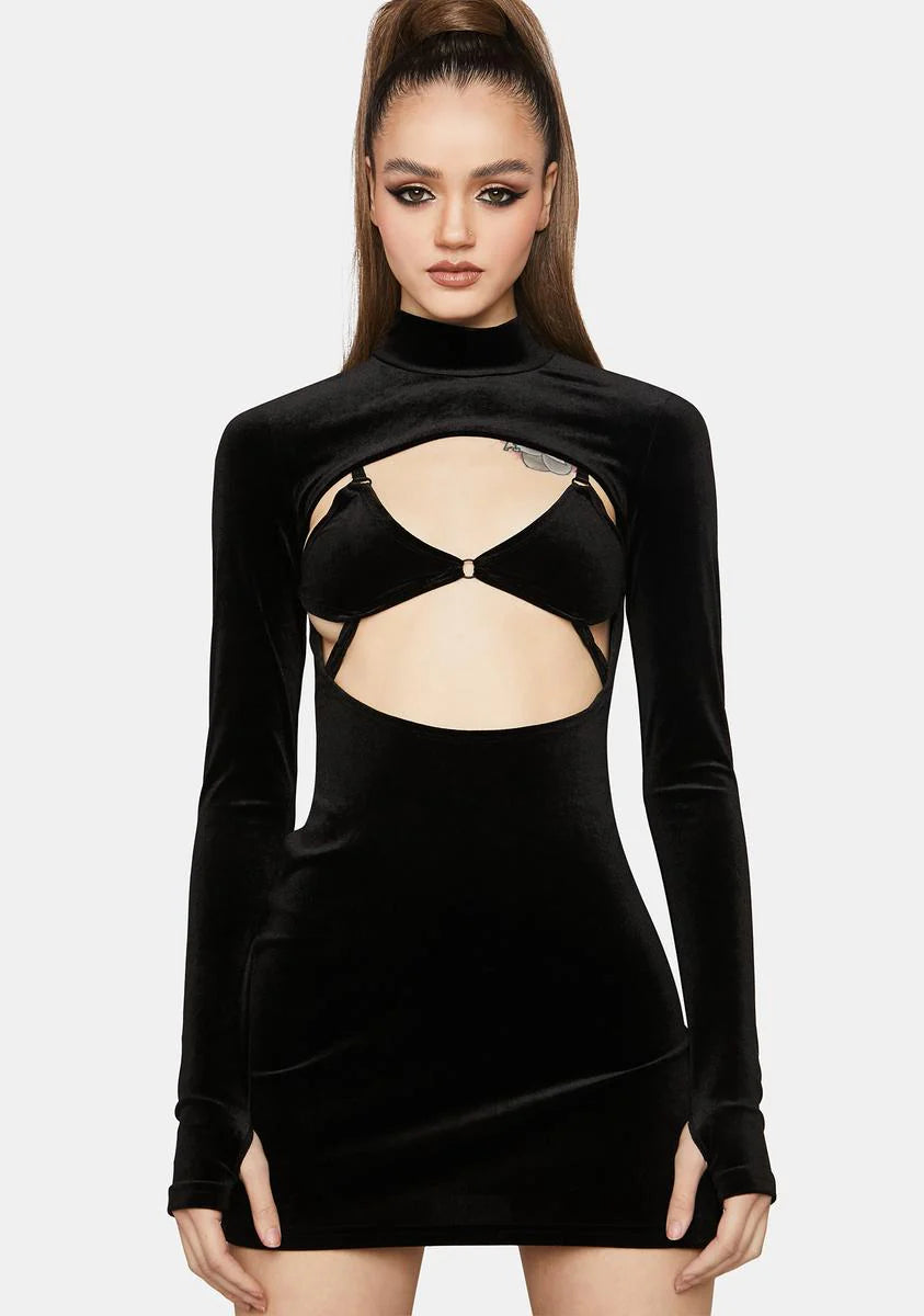 Make You Stay Cutout Mini Dress
