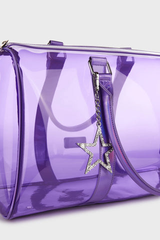 Lilac Girl's Trip Clear Weekender Bag