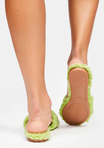 Green Atlee Slide Sandals