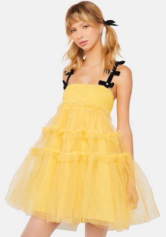 Moonlight Meadow Tulle Mini Dress