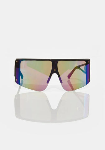 Chromatic Electric Charge Shield Sunglasses