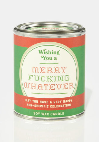 Merry Fucking Whatever Candle