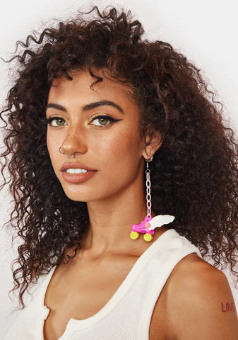 Fallen Angel Roller Skate Earrings