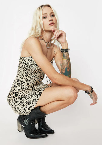 Cheetah Print Mini Dress