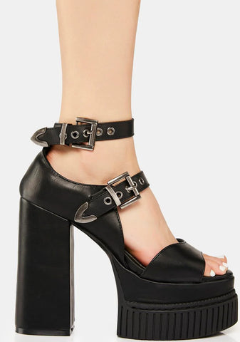 Solitude Creeper Platform Sandals