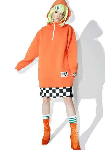 Half Zip Hoodie Dress