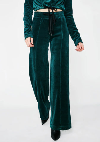 Velour Warm Up Pants