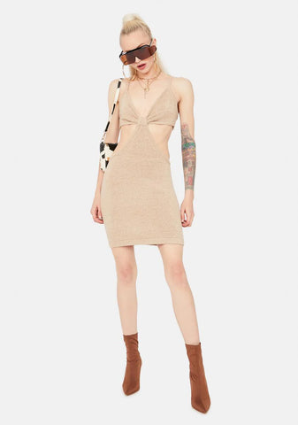 Lost In The Crowd Cut Out Mini Dress