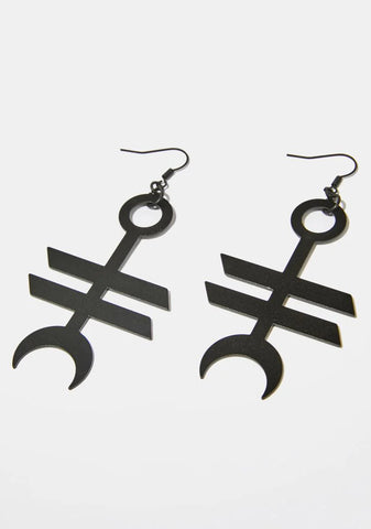 Symbol Of The Moon Earrings