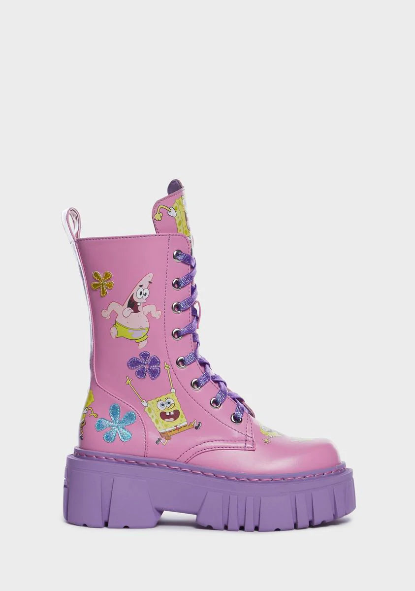 Bikini Bottom Besties Combat Boots
