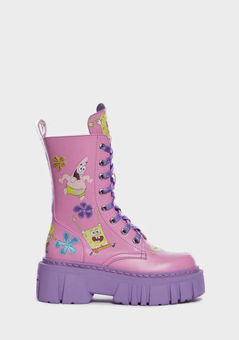 Bikini Bottom Besties Combat Boots